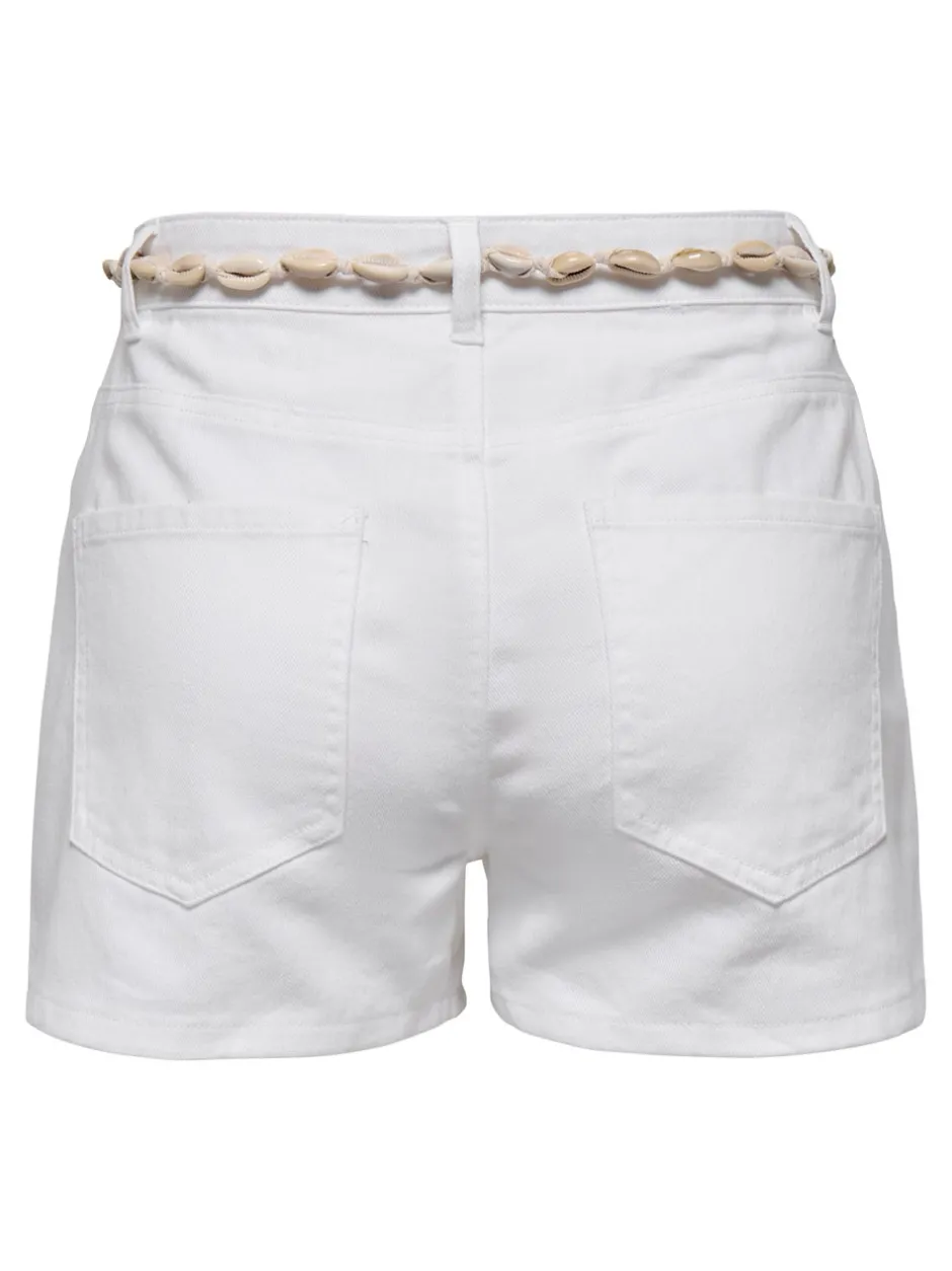 Outlet ONLZUMA Høj talje Regular fit Denim-shorts Dame Shorts|Double Denim