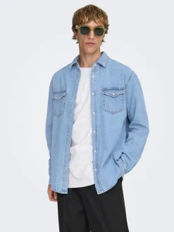 Clearance ONSBANE Denim-skjorte Skjorter