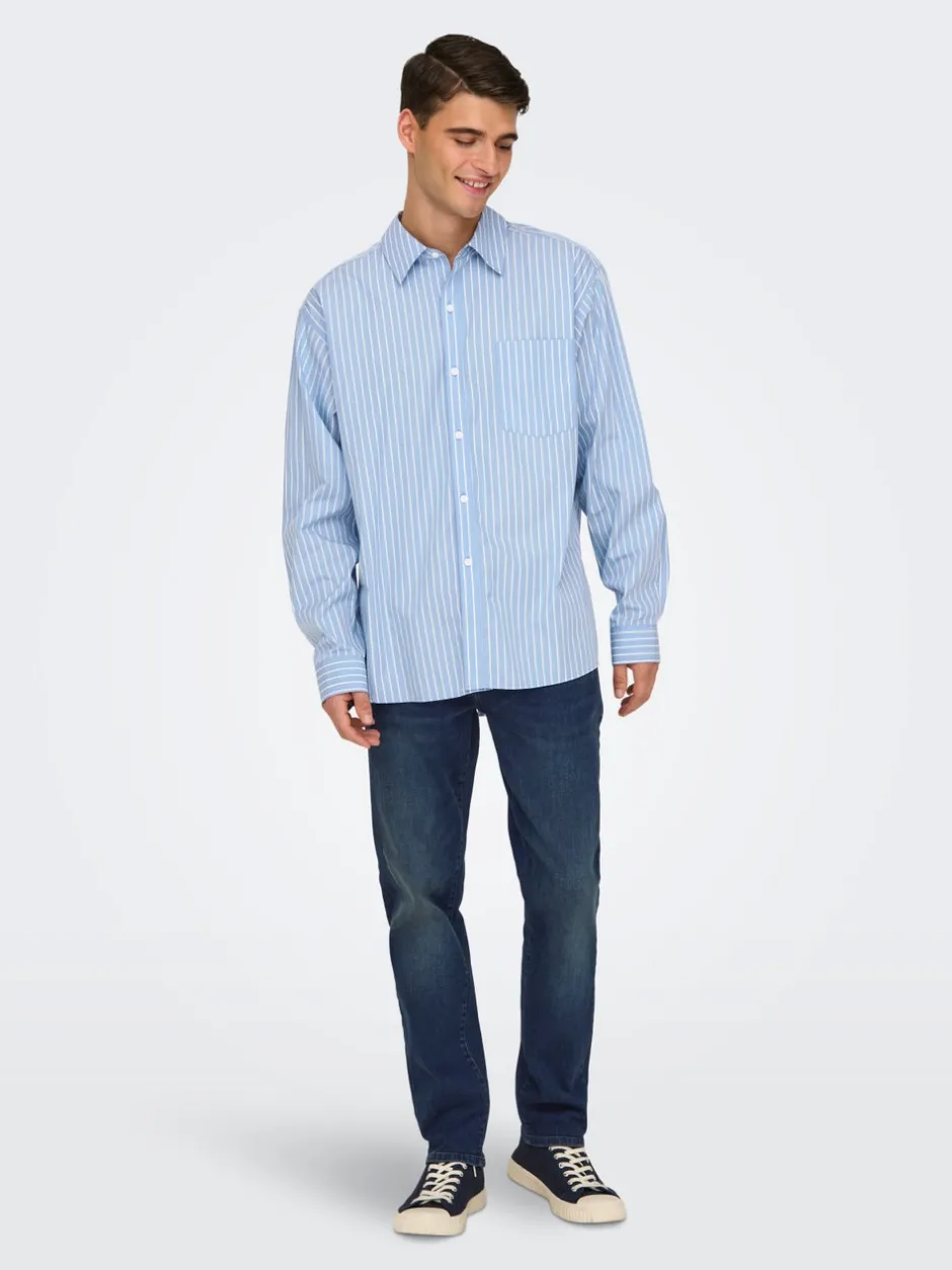 Clearance ONSBARRET Poplin-skjorte Skjorter