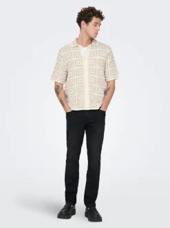 Discount ONSBART Strikket poloshirt Strik|T-Shirts