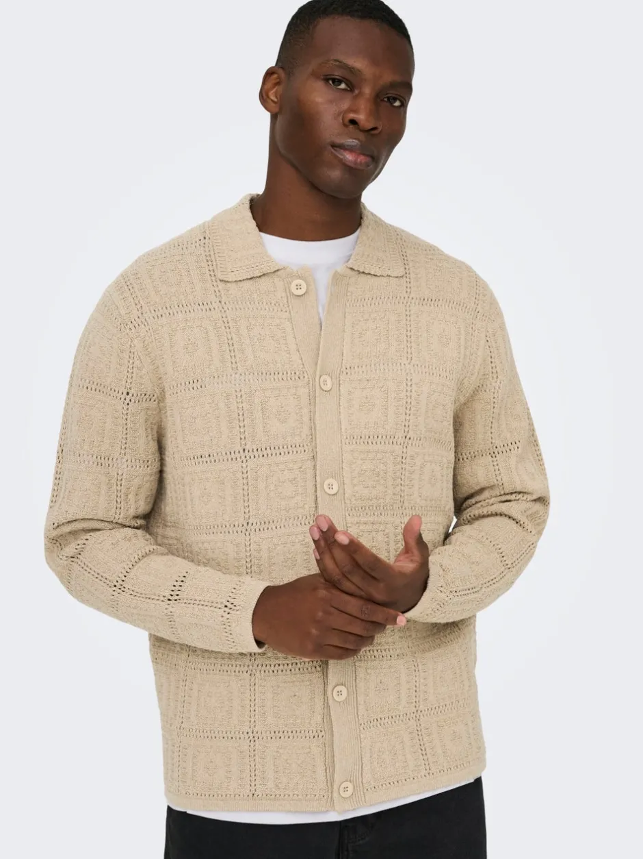 Online ONSBART Strikket poloshirt Strik