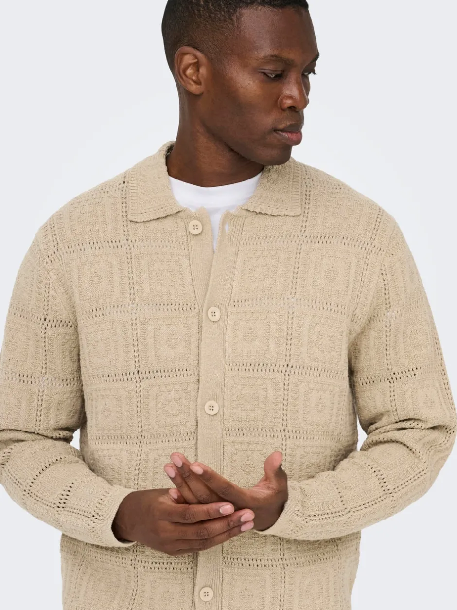 Online ONSBART Strikket poloshirt Strik