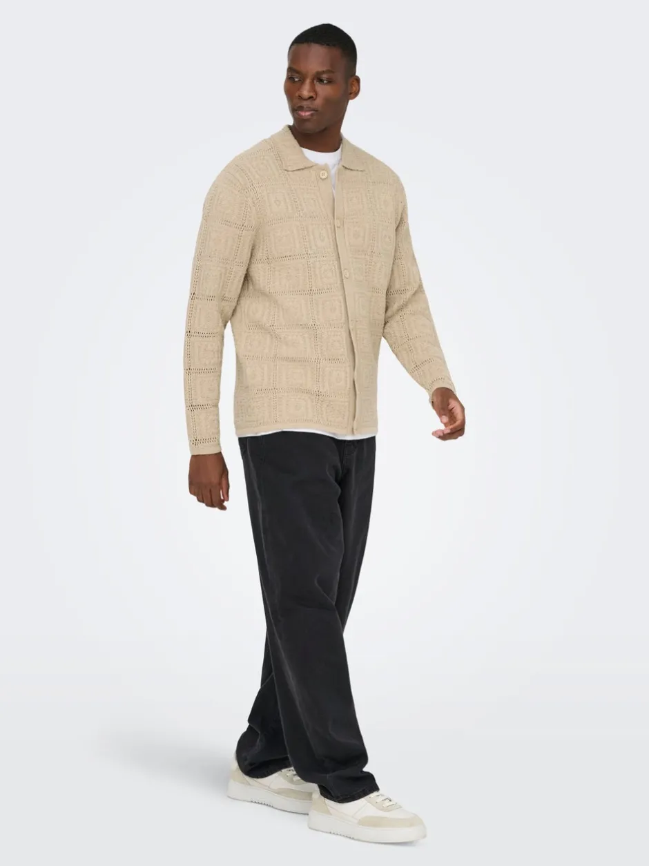 Online ONSBART Strikket poloshirt Strik