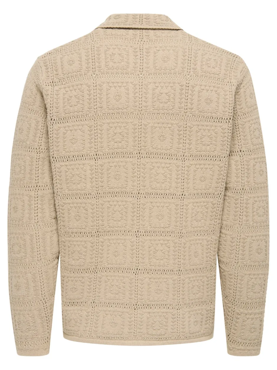 Online ONSBART Strikket poloshirt Strik
