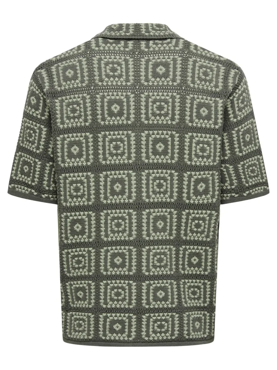 Online ONSBART Strikket poloshirt Strik|T-Shirts
