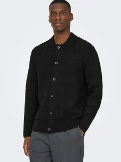 Hot ONSBART Strikket poloshirt Strik
