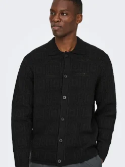 Hot ONSBART Strikket poloshirt Strik