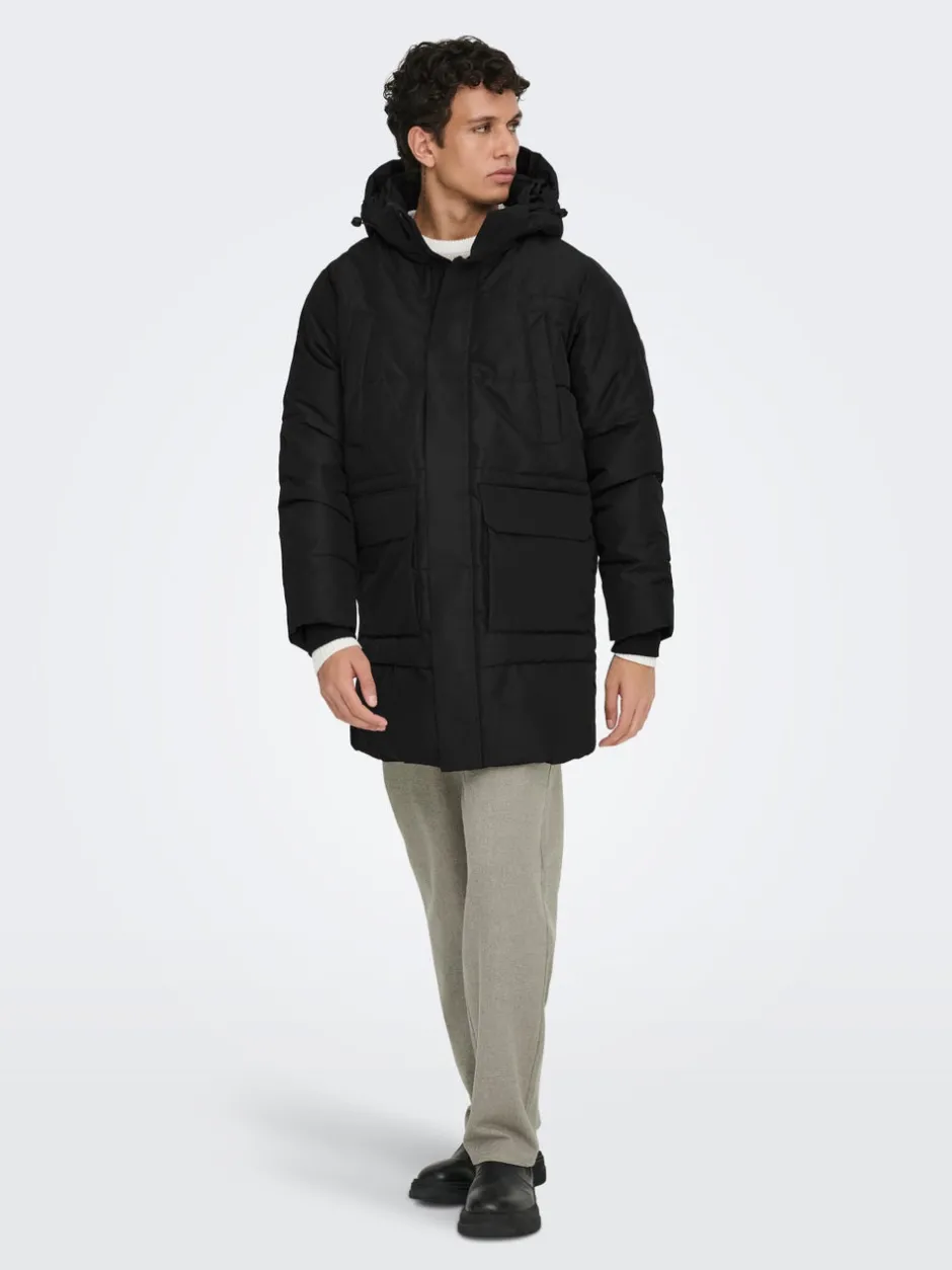 Best ONSCAM Lang parka Jakker Og Frakker