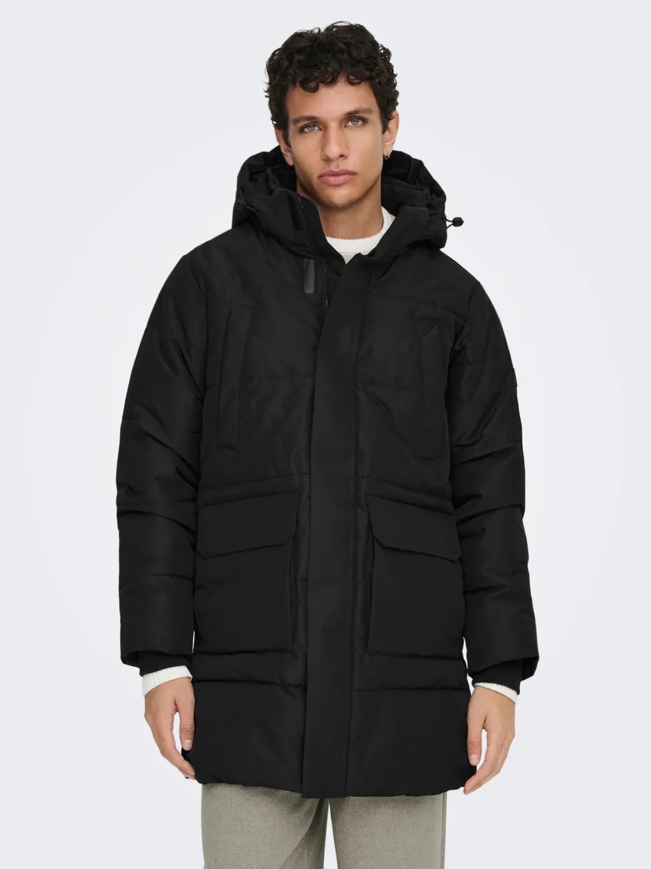Best ONSCAM Lang parka Jakker Og Frakker