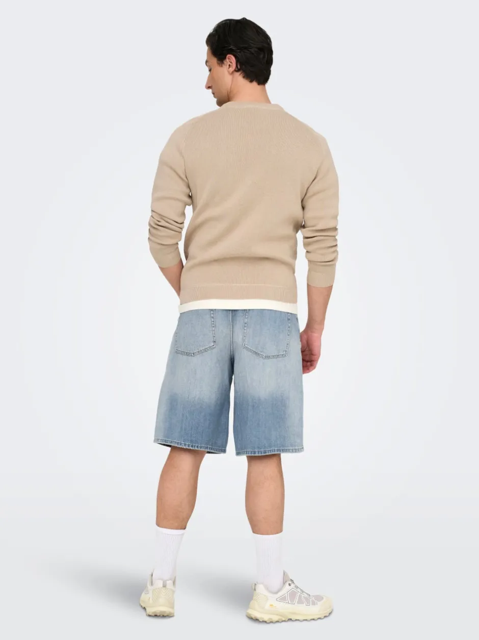 New ONSCARL Mid rise Balloon fit Shorts Shorts