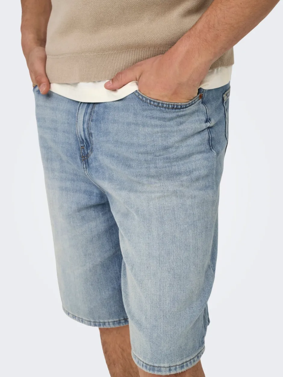 New ONSCARL Mid rise Balloon fit Shorts Shorts