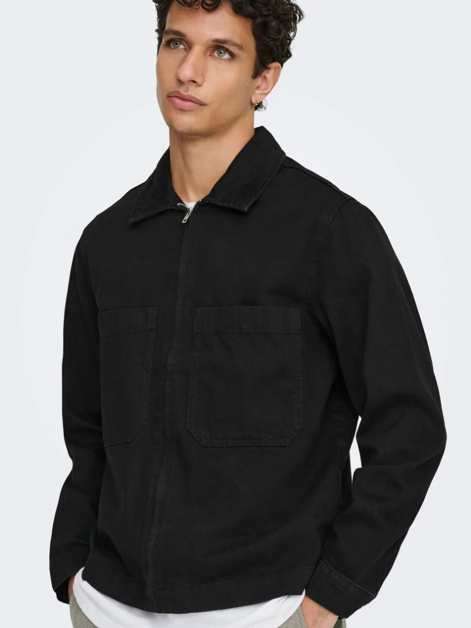 Discount ONSCASSEL Denimjakke Denimjakker|Jakker Og Frakker
