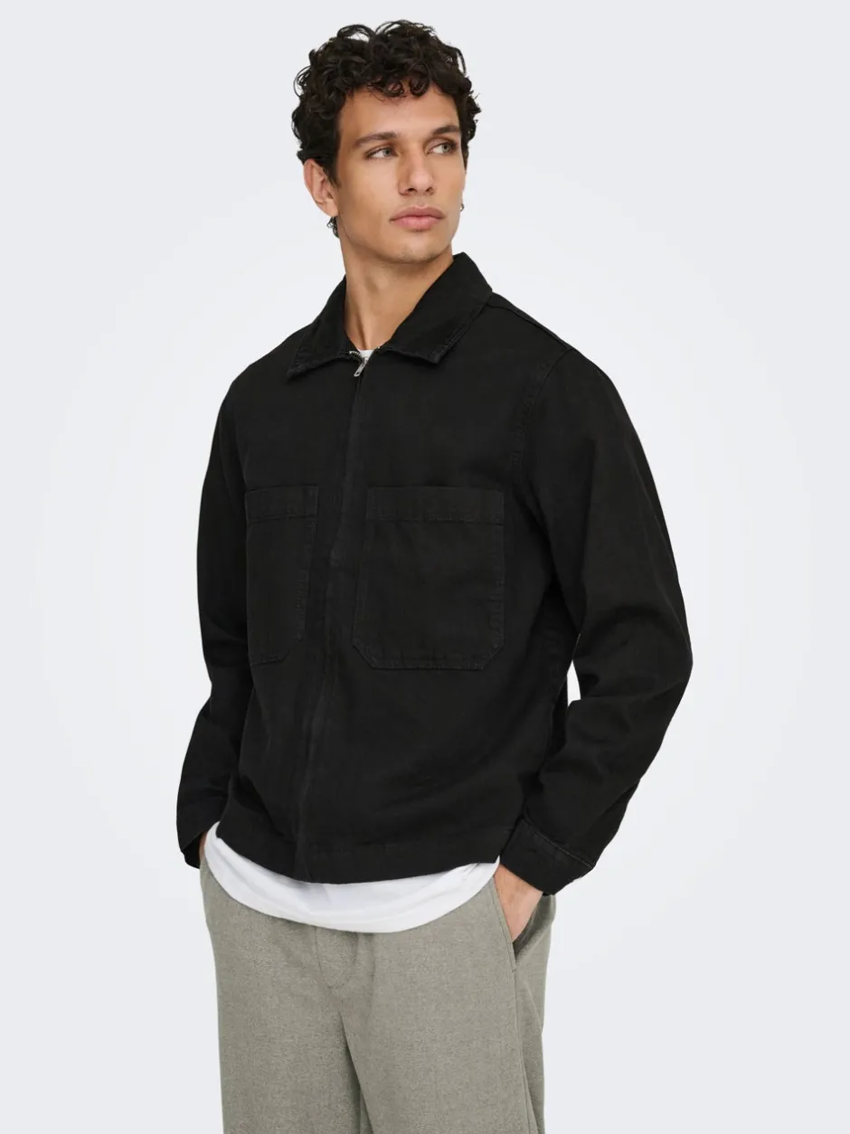 Discount ONSCASSEL Denimjakke Denimjakker|Jakker Og Frakker