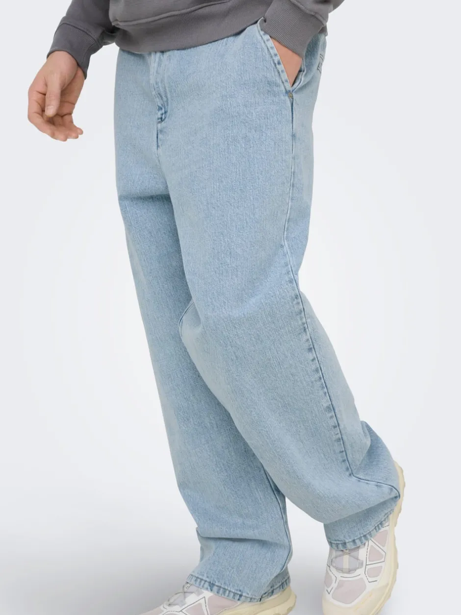 ONSDANI Mid rise Bred pasform - beskåret Jeans Jeans|Jeans