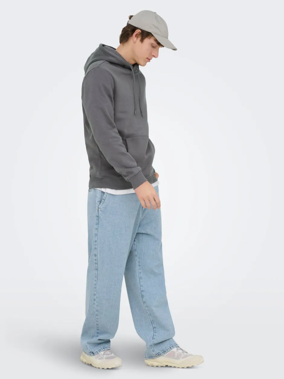 ONSDANI Mid rise Bred pasform - beskåret Jeans Jeans|Jeans