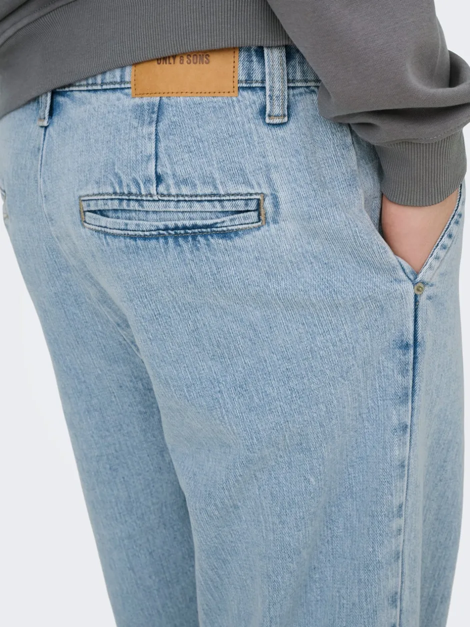 ONSDANI Mid rise Bred pasform - beskåret Jeans Jeans|Jeans