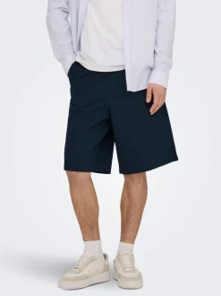 Outlet ONSDAVES Wide leg fit Hør Shorts Shorts