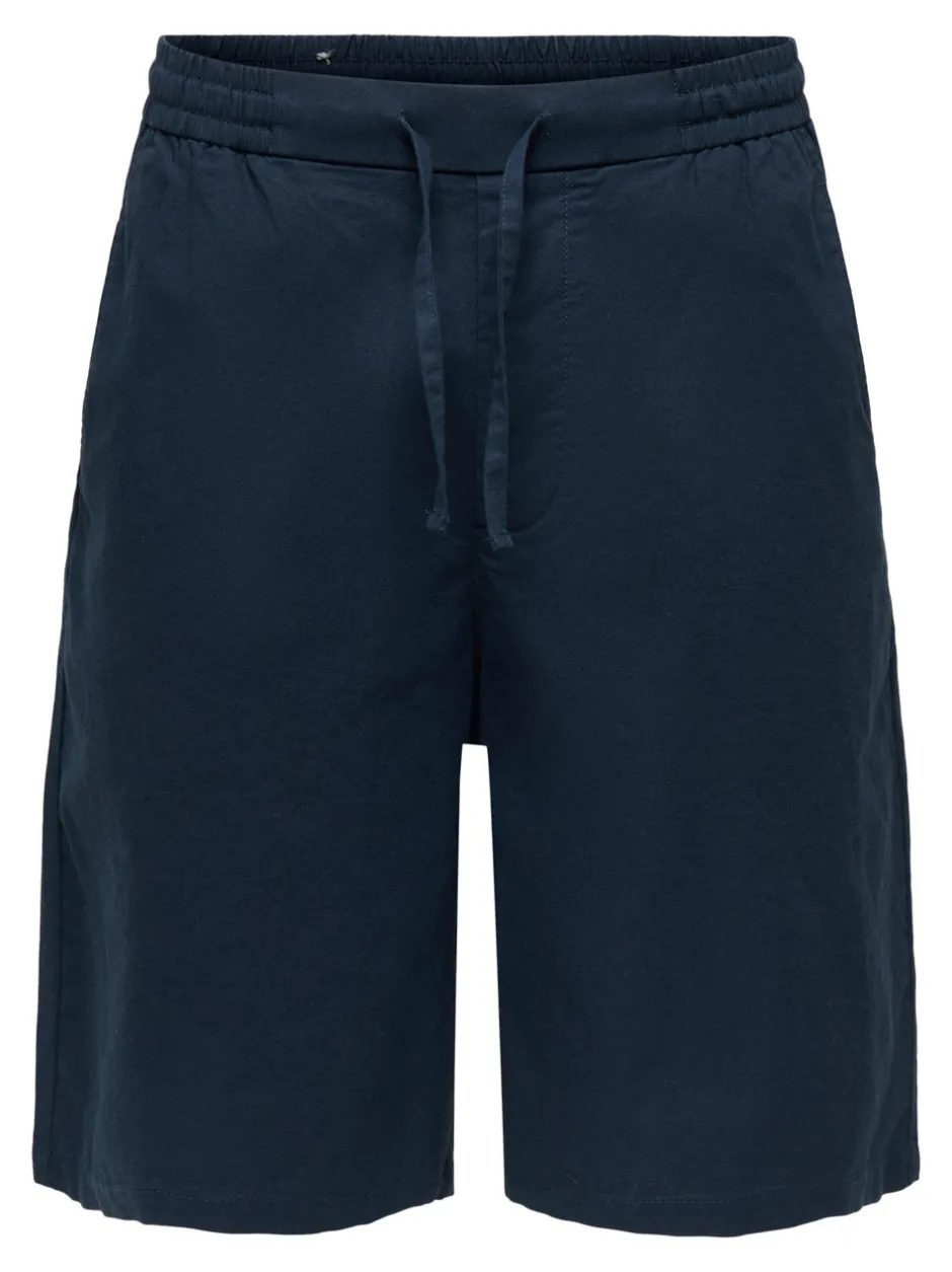 Outlet ONSDAVES Wide leg fit Hør Shorts Shorts