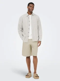 Sale ONSDAVES Wide leg fit Hør Shorts Shorts
