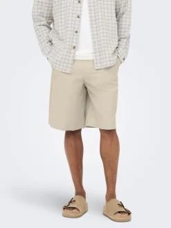 Sale ONSDAVES Wide leg fit Hør Shorts Shorts