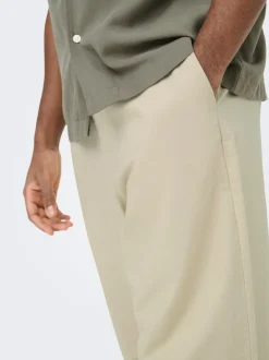 ONSDAVES Wide leg fit Hør Bukser Bukser