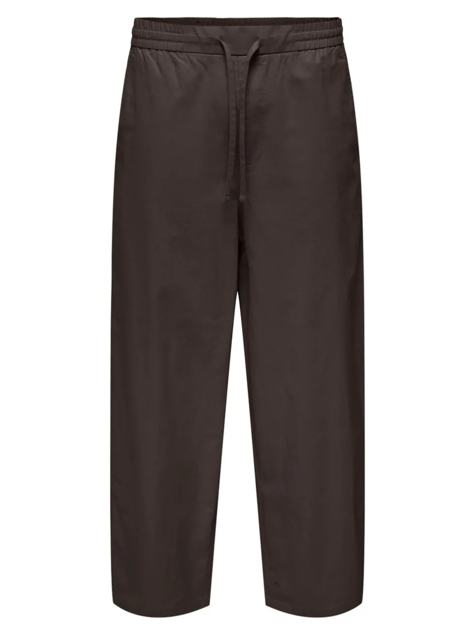 ONSDAVES Wide leg fit Hør Bukser Bukser