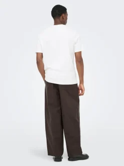 ONSDAVES Wide leg fit Hør Bukser Bukser