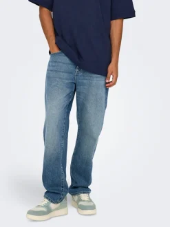 New ONSEDGE Mellemhøj talje Straight fit Jeans Jeans|Jeans