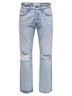 Hot ONSEDGE Mellemhøj talje Straight fit Jeans Jeans|Jeans
