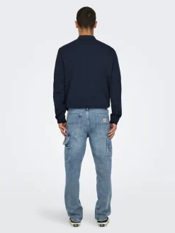 Clearance ONSEDGE Mellemhøj talje Straight fit Jeans Jeans|Jeans