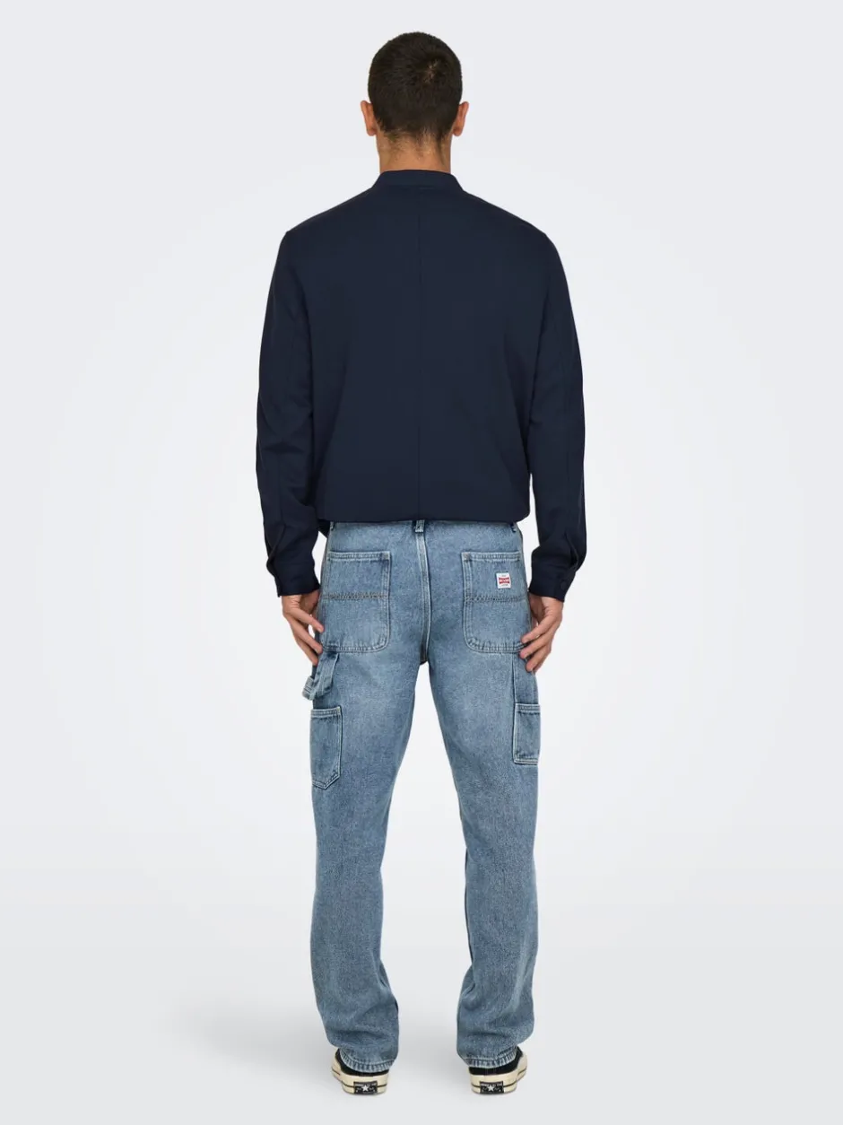 Clearance ONSEDGE Mellemhøj talje Straight fit Jeans Jeans|Jeans