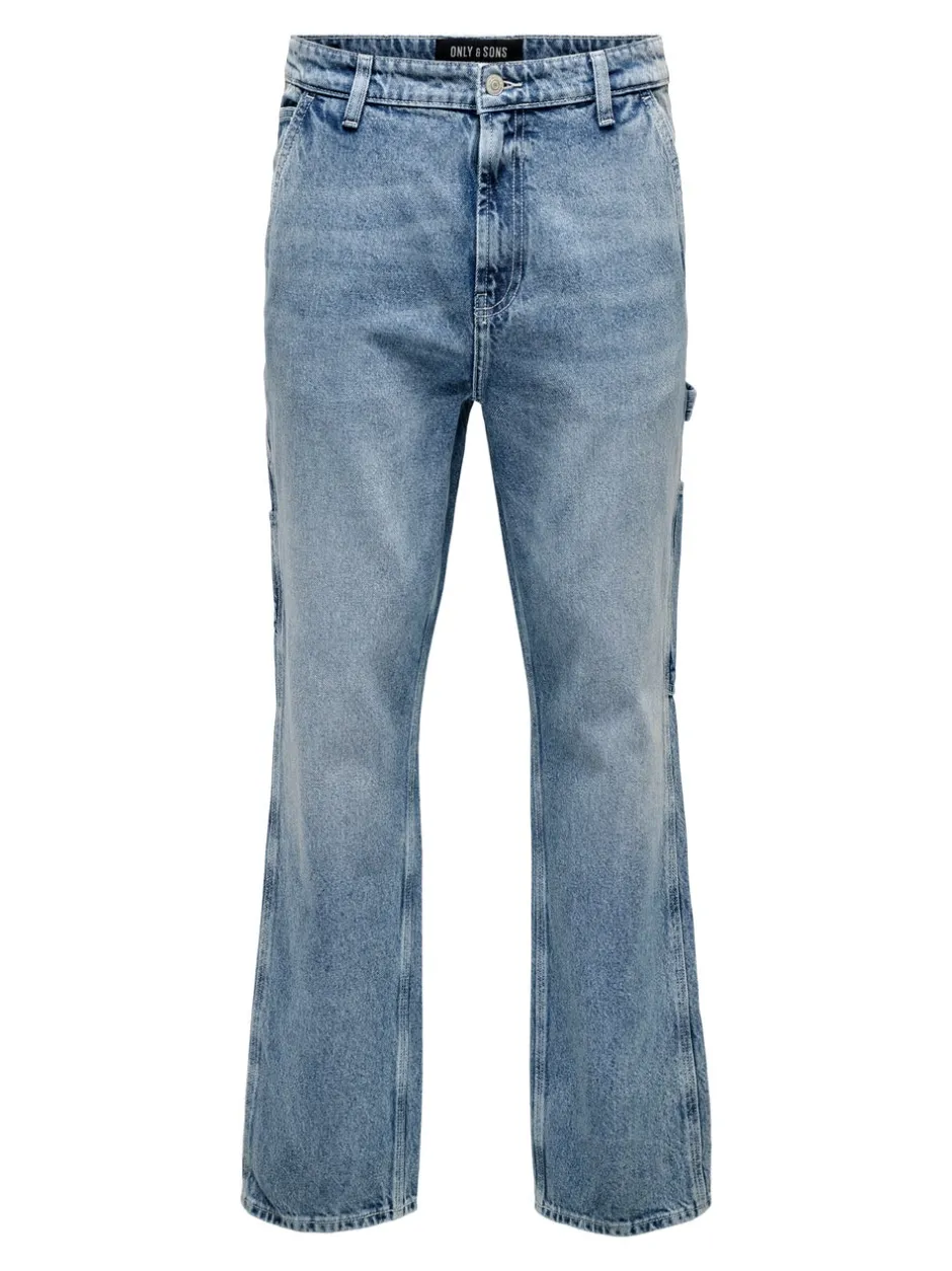 Clearance ONSEDGE Mellemhøj talje Straight fit Jeans Jeans|Jeans