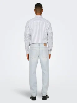 Hot ONSEDGE Mellemhøj talje Straight fit Jeans Jeans|Jeans