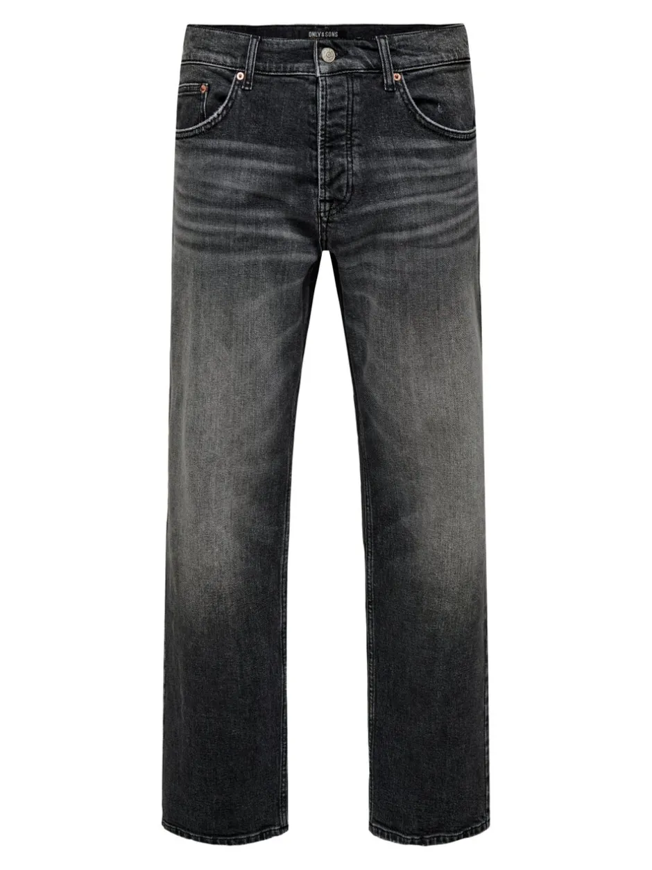 Online ONSEDGE Mellemhøj talje Straight fit Jeans Jeans|Jeans