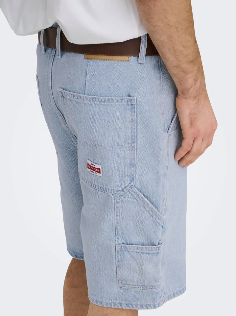 Outlet ONSEDGE Mellemhøj talje Straight fit Shorts Shorts