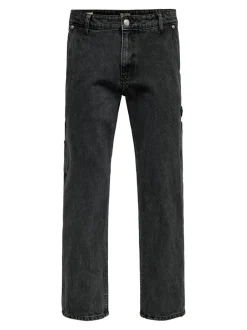 Clearance ONSEDGE Mellemhøj talje Straight fit Jeans Jeans|Jeans