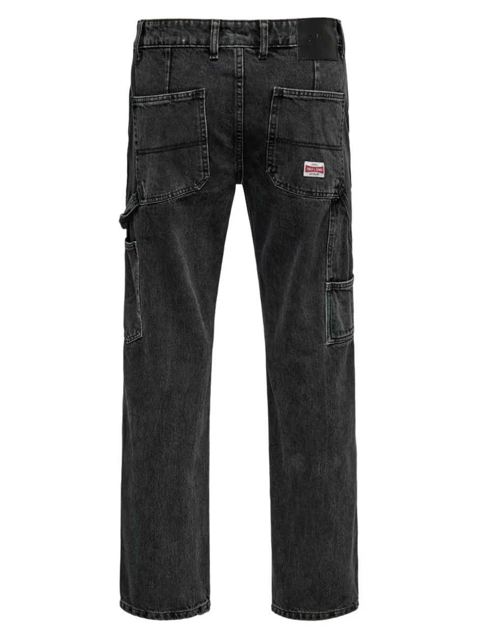Clearance ONSEDGE Mellemhøj talje Straight fit Jeans Jeans|Jeans