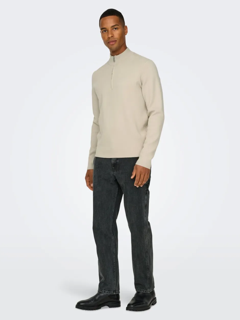 Clearance ONSEDGE Mellemhøj talje Straight fit Jeans Jeans|Jeans