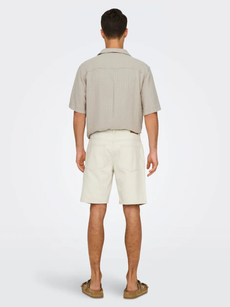 Clearance ONSEDGE Mellemhøj talje Straight fit Shorts Shorts