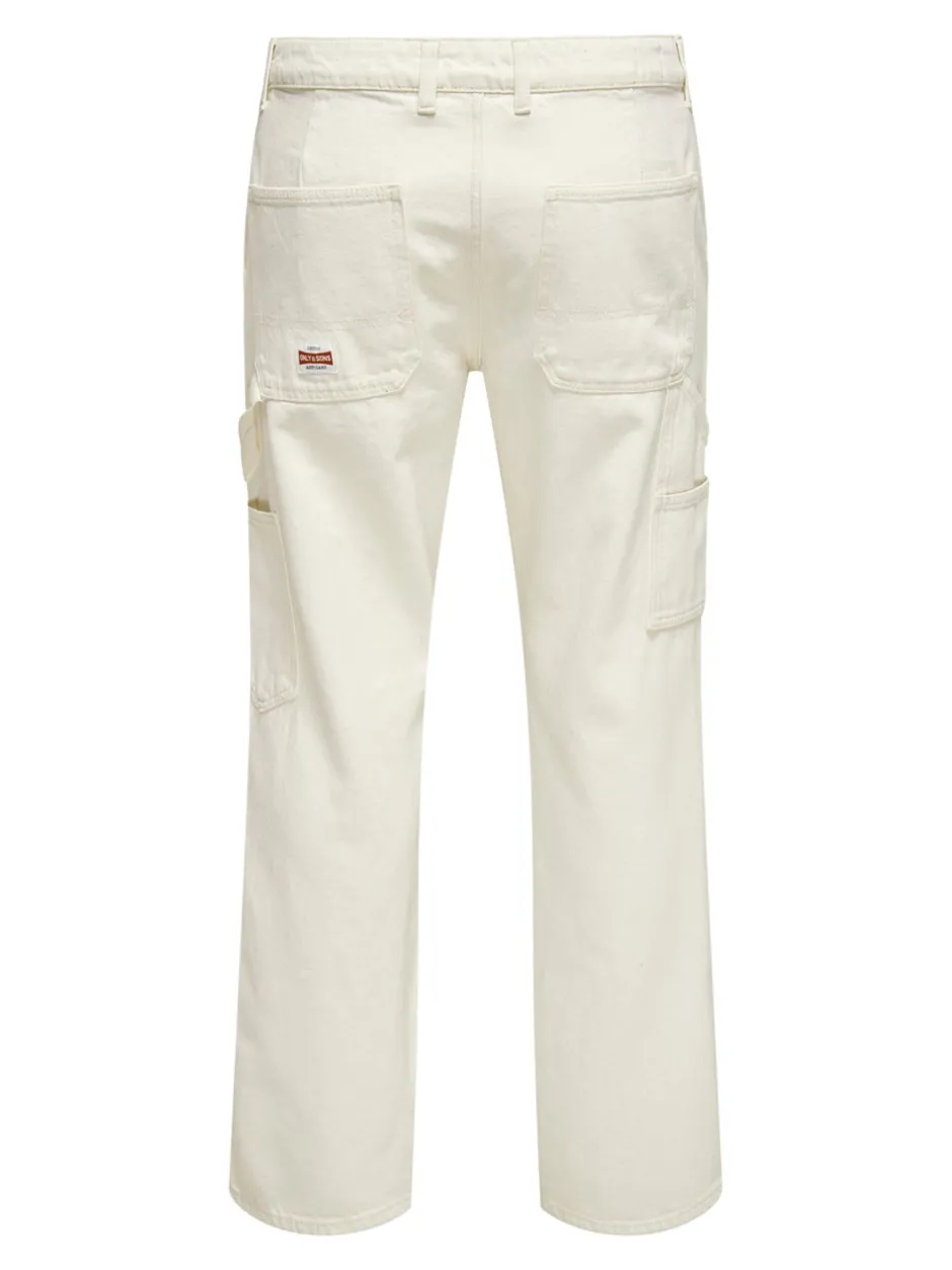 Outlet ONSEDGE Mellemhøj talje Straight fit Jeans Jeans|Jeans