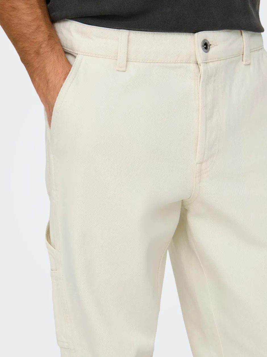 Outlet ONSEDGE Mellemhøj talje Straight fit Jeans Jeans|Jeans
