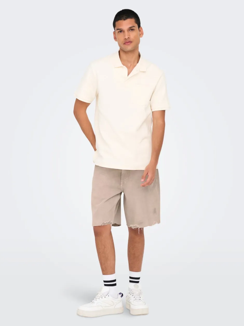 ONSEDGE Mellemhøj talje Straight fit Shorts Shorts