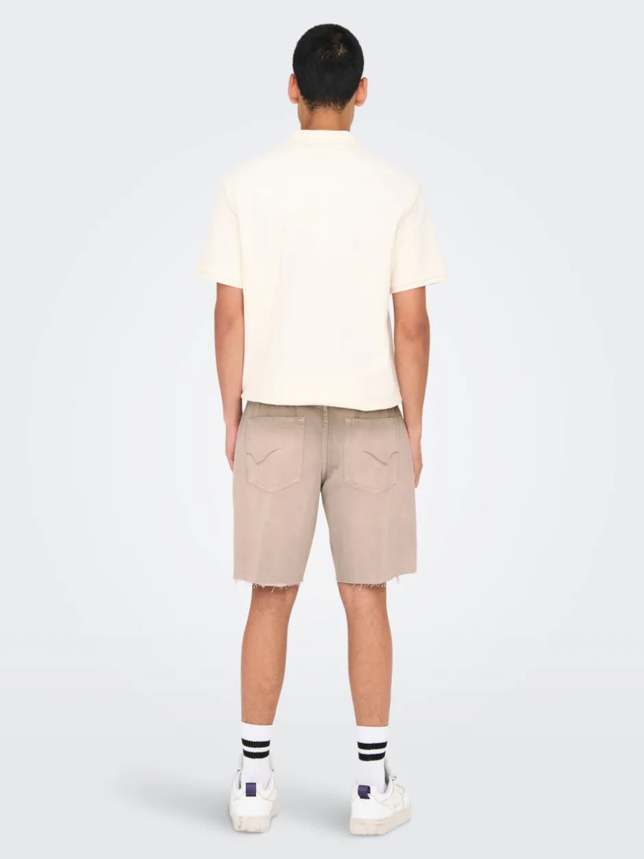 ONSEDGE Mellemhøj talje Straight fit Shorts Shorts
