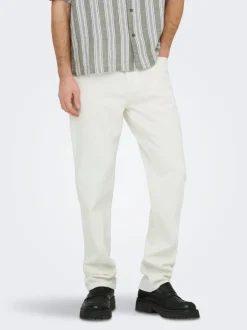 Outlet ONSEDGE Mellemhøj talje Straight fit Jeans Jeans|Jeans