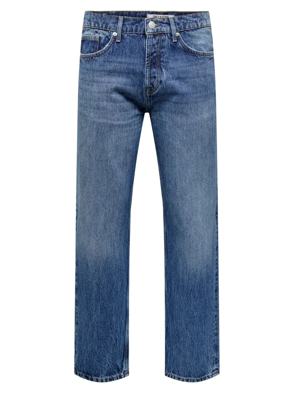 Discount ONSEDGE Mellemhøj talje Straight fit Jeans Jeans|Jeans