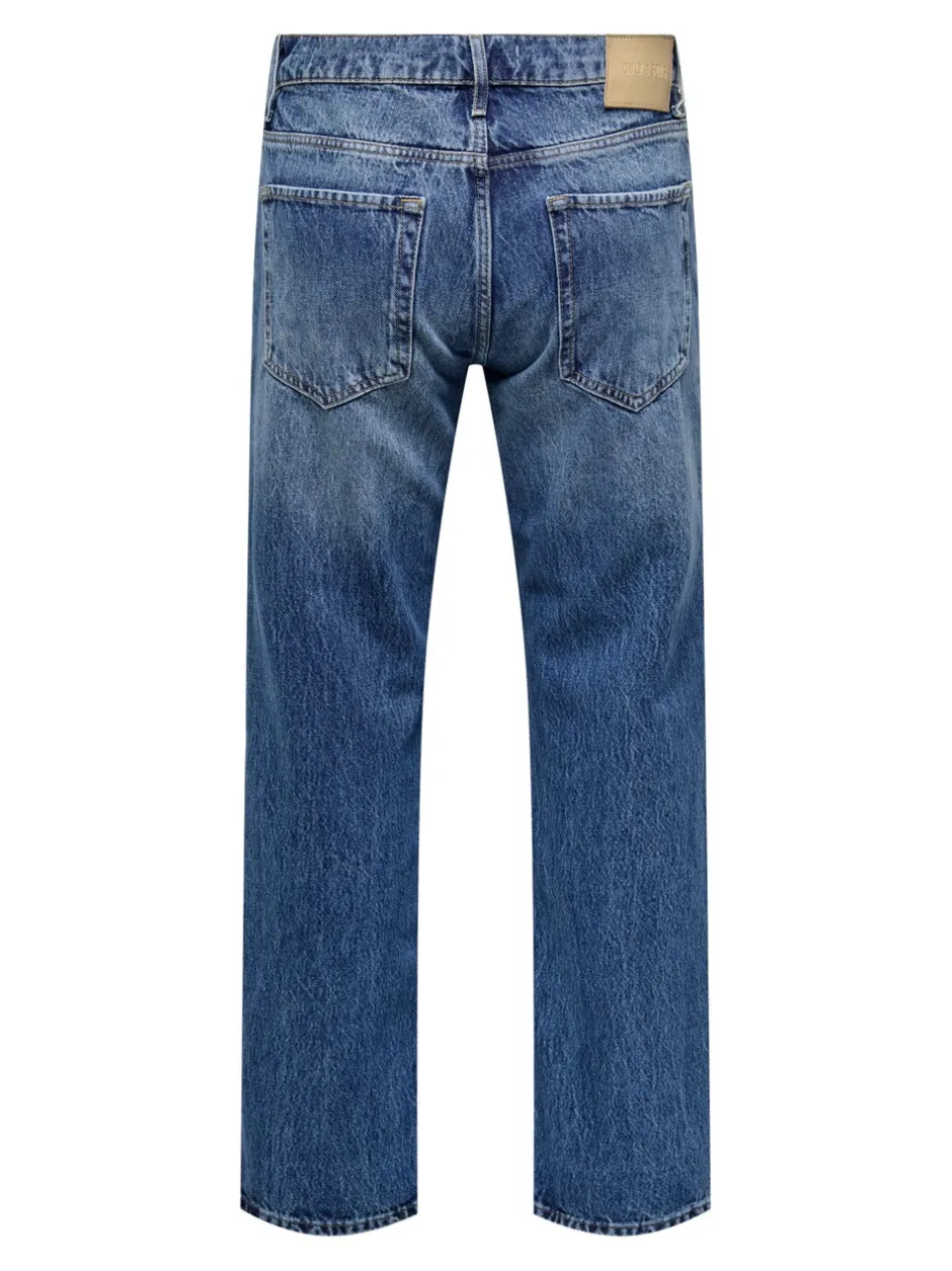 Discount ONSEDGE Mellemhøj talje Straight fit Jeans Jeans|Jeans