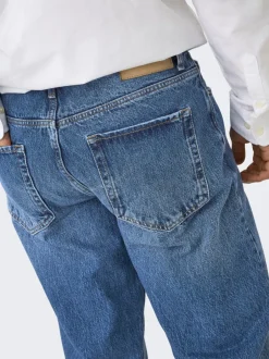 Discount ONSEDGE Mellemhøj talje Straight fit Jeans Jeans|Jeans