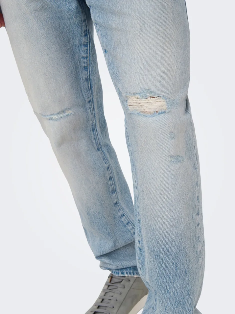ONSEDGE Mellemhøj talje Straight fit Jeans Jeans|Jeans