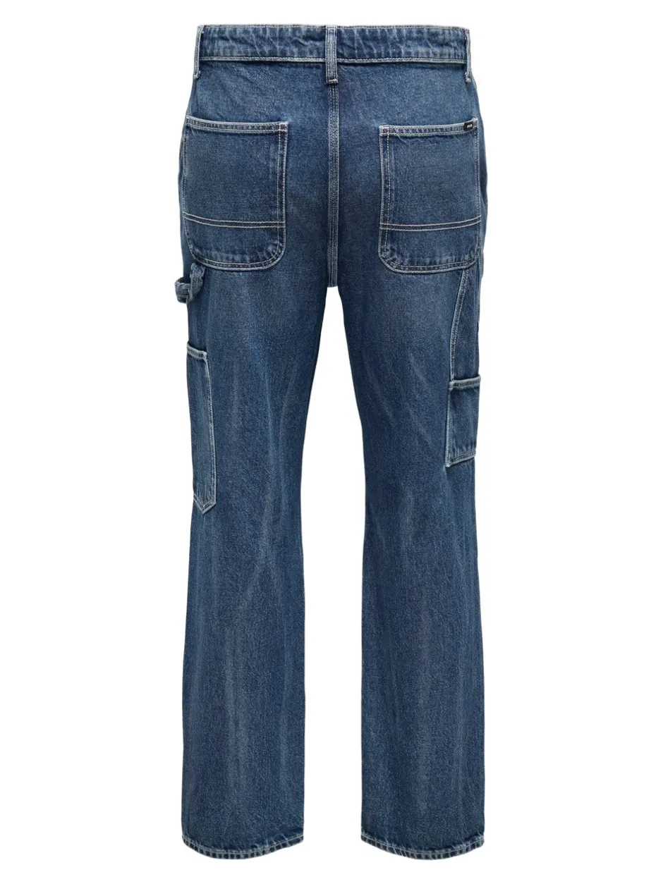 Clearance ONSEDGE Mellemhøj talje Straight fit Jeans Jeans|Jeans