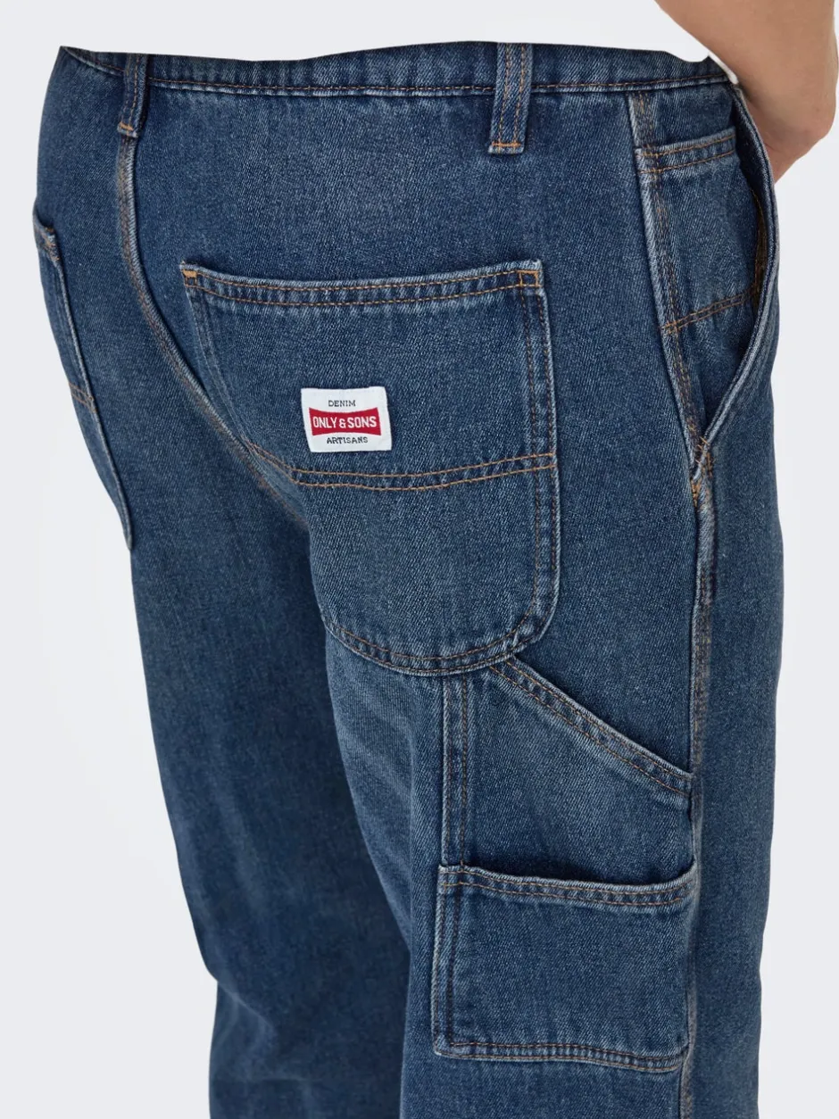 Clearance ONSEDGE Mellemhøj talje Straight fit Jeans Jeans|Jeans